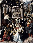Lucas van Leyden Preaching in the Church Spain oil painting artist